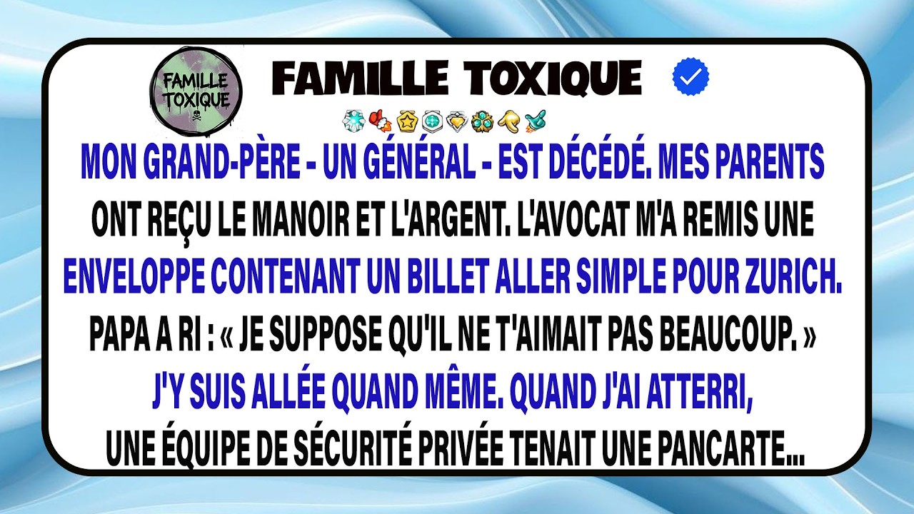 Mon Père Se Moque De Mon Héritage; Je Découvre À Zurich Un Secret D’un Milliard Caché.