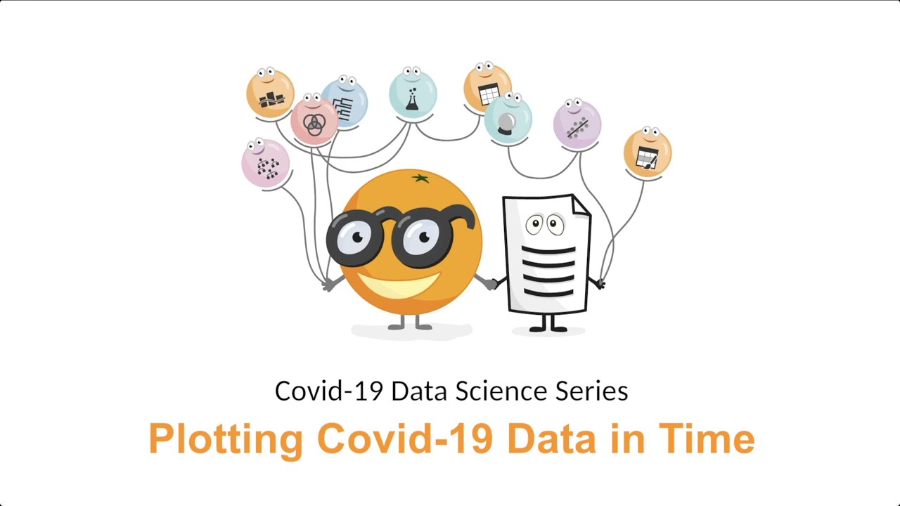 Построение графика данных о COVID-19 во времени