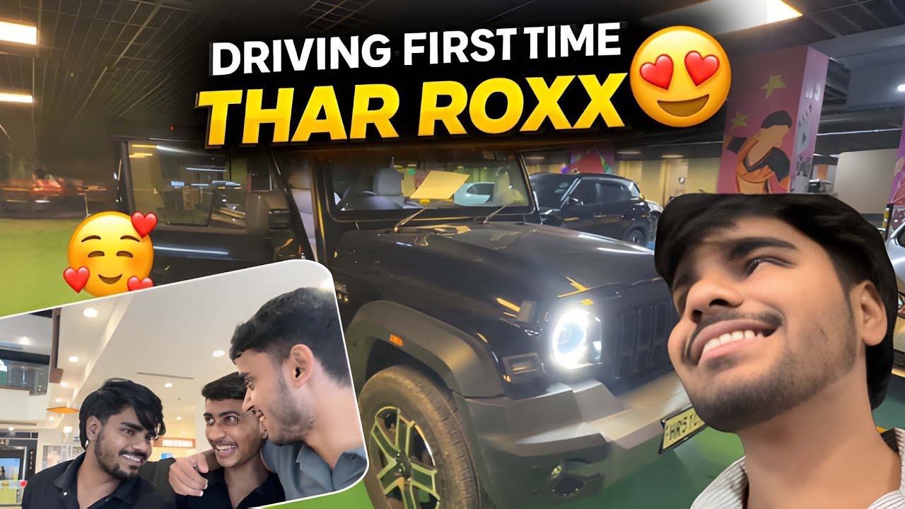 Driving Thar Roxx For The First Time 😱 | My First Experience