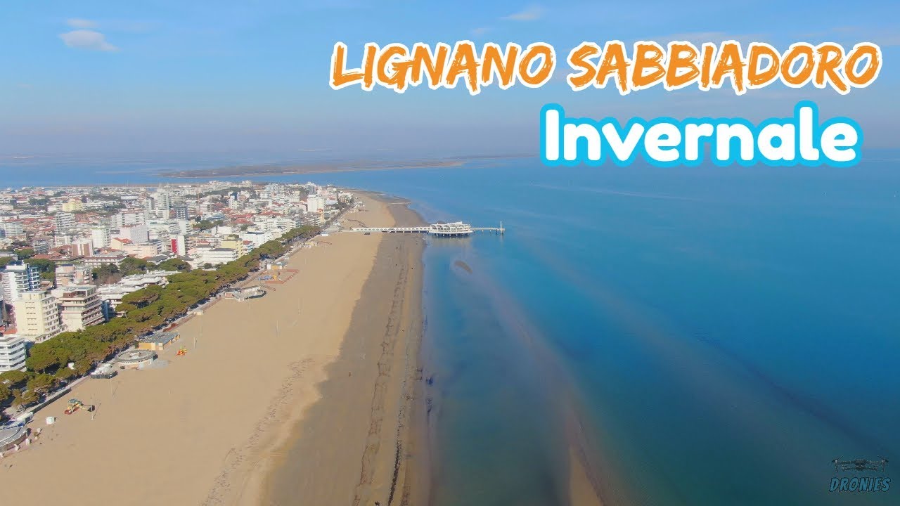 Lignano Sabbiadoro, la spiaggia d'inverno | Mavic 2 Zoom [4K]
