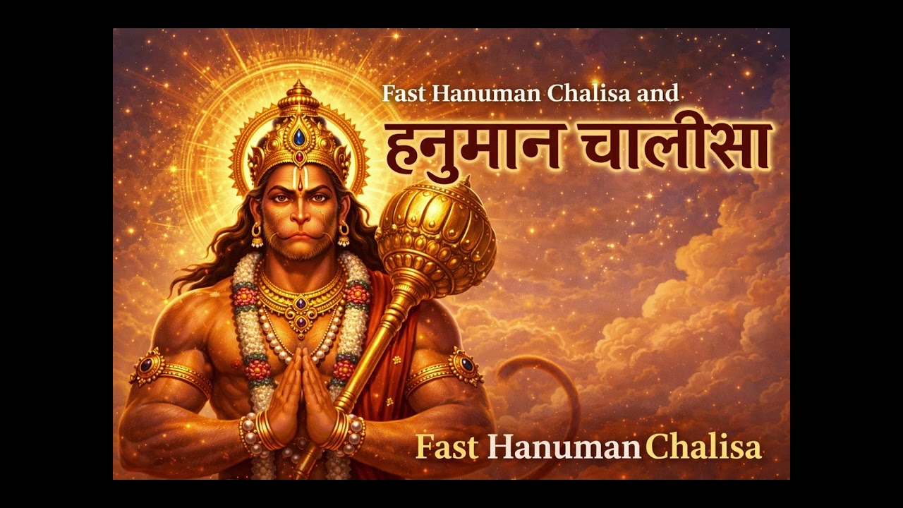 Fast Hanuman Chalisa |श्री हनुमान चालीसा I #hanumanchalisa #HanumanChalisa #sreeram #lordhanuman