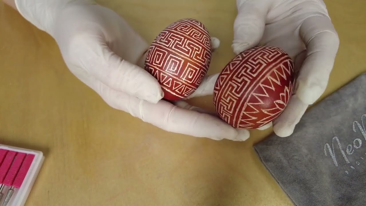 Pisanka zrobiona frezarką do paznokci. Pomysł na pisankę. Wielkanoc. Jak zrobić pisankę, kroszonka