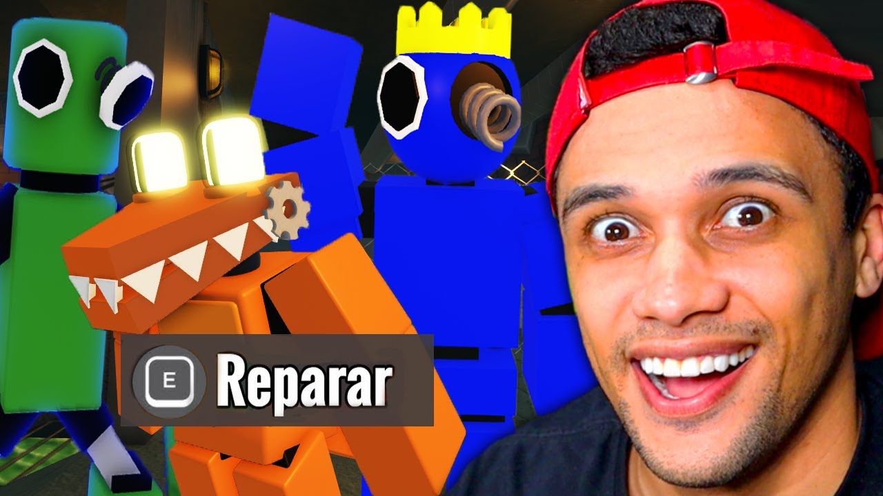 🌈 O QUE ACONTECE SE REPARARMOS OS ROBÔS DOS RAINBOW FRIENDS? 🤔