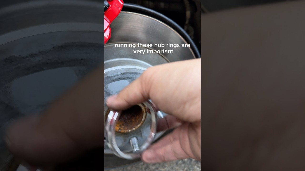 Hub centric ring very important for aftermarket wheels #carpart #automotive #wheels #car #cartips