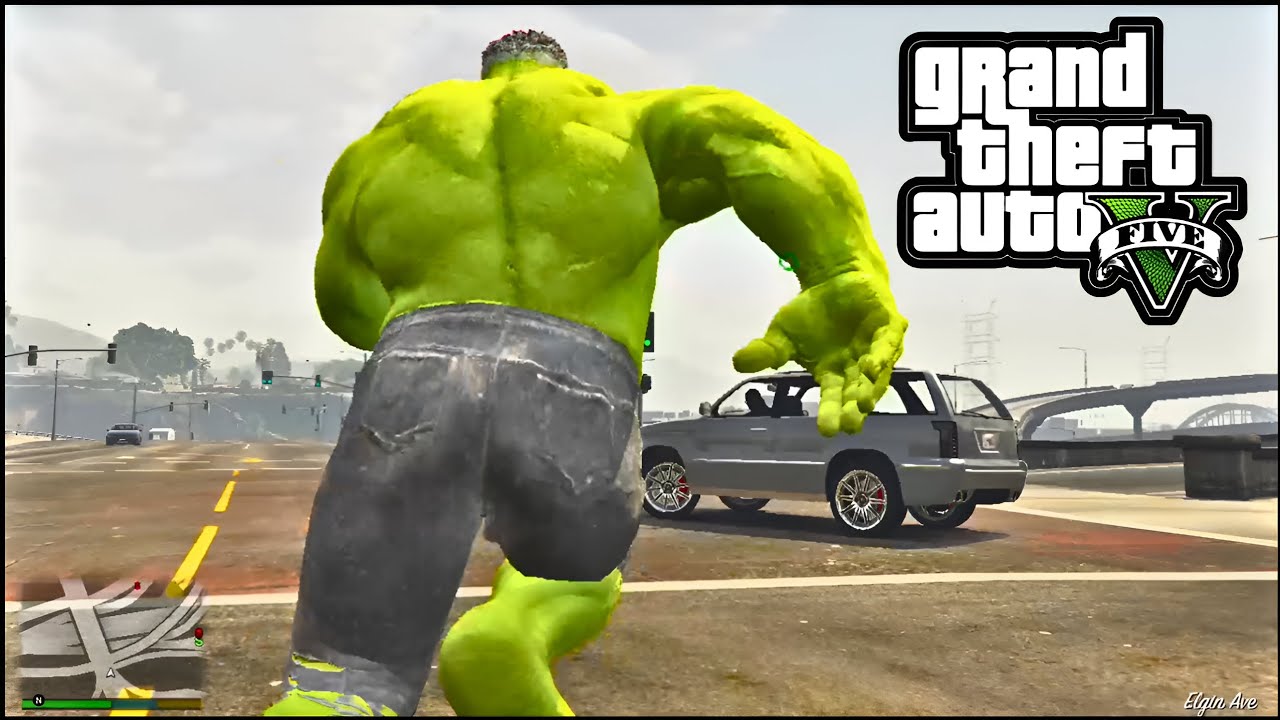 GTA V but I brought Hulk #gtav #gta5 #gta #hulk #ps5 #gameplay #gaming #60fps  #10million #best 