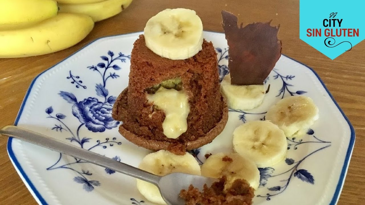 COULANT  DE CHOCOLATE Y PL&Aacute;TANO SIN GLUTEN |JJ citysingluten