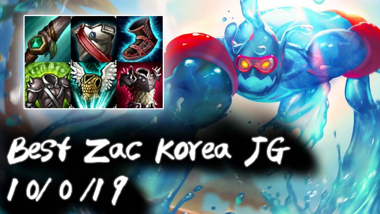 Best Zac Korea Jungle | Perfect KDA | Korea High Elo Replays