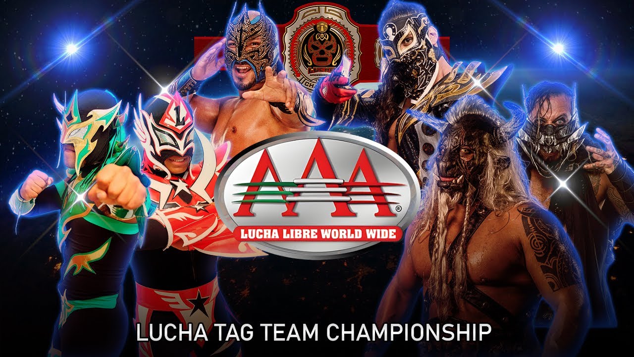 Venum & Ludxor VS Komander & Bandido VS Taurus & Mecha Wolf - Lucha Tag Champion (AAA WWE 2K24)