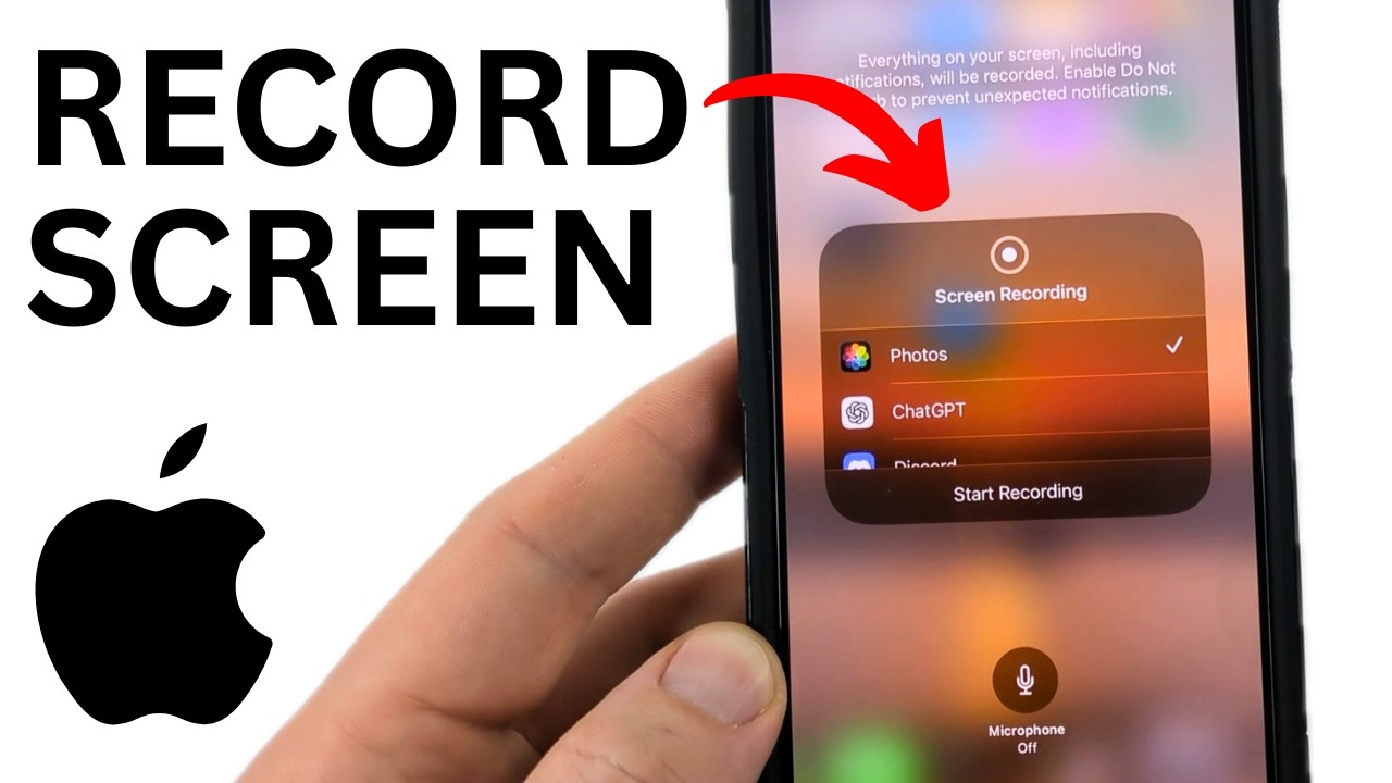 How to Screen Record on iPhone - 2025