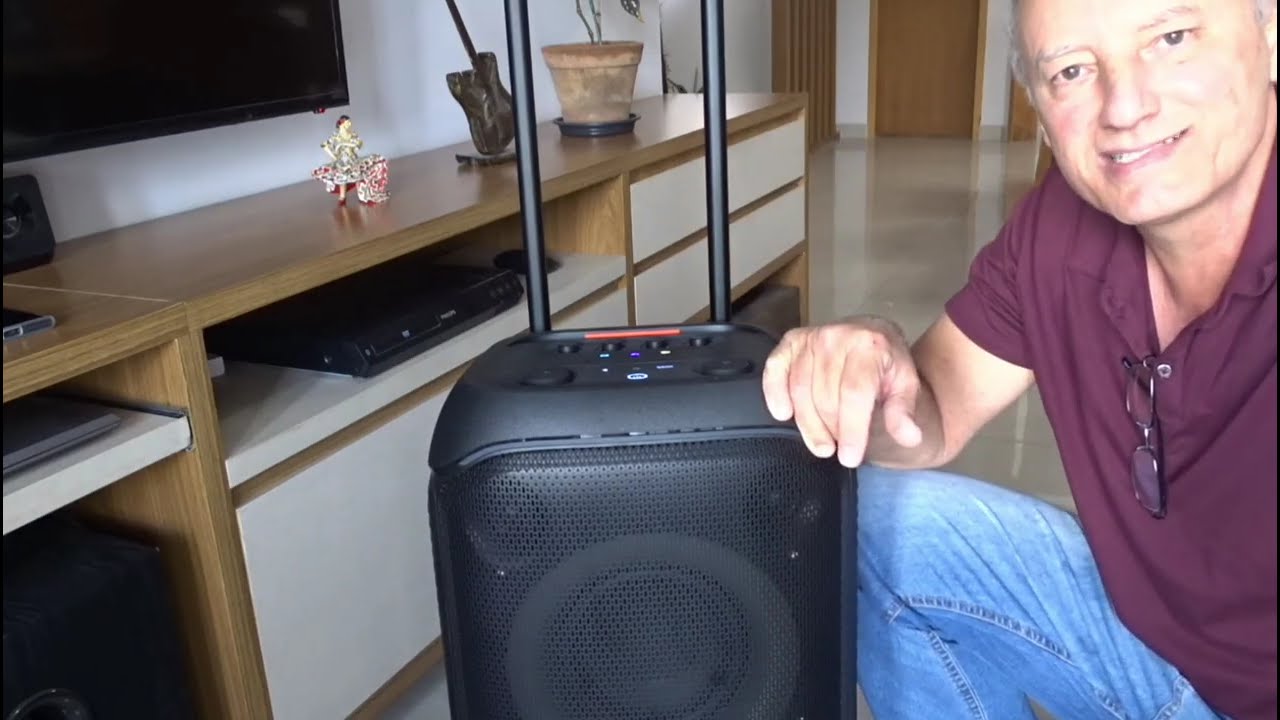 Ligar Contrabaixo na JBL Partybox Stage 320. Fica bom? Ela aguenta os graves? Confira...