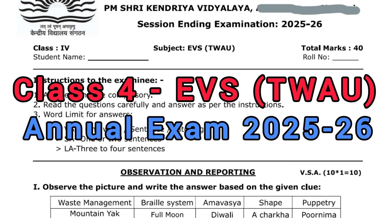 Экзаменационный вопросник по окружающему миру для 4 класса (TWAU) / Экзаменационный вопросник на ...