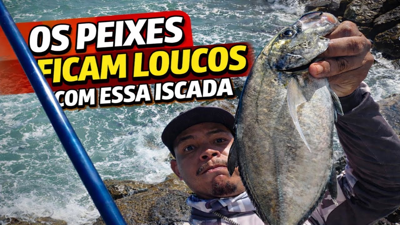 OS PEIXES FICAM LOUCOS COM ESSA ISCADA. PAMPO, GUARAJUBA, CARAPEBA - PESCA DE PRAIA E MUITAS DICAS