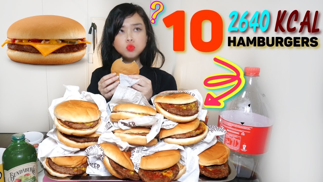 HAMBURGER CHALLENGE | HOW MANY CAN I EAT? MUKBANG