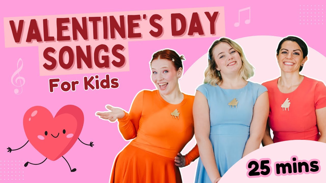 Valentine's Day Songs for Preschoolers - I Love You, Learning & More Nursery Rhymes for Kids