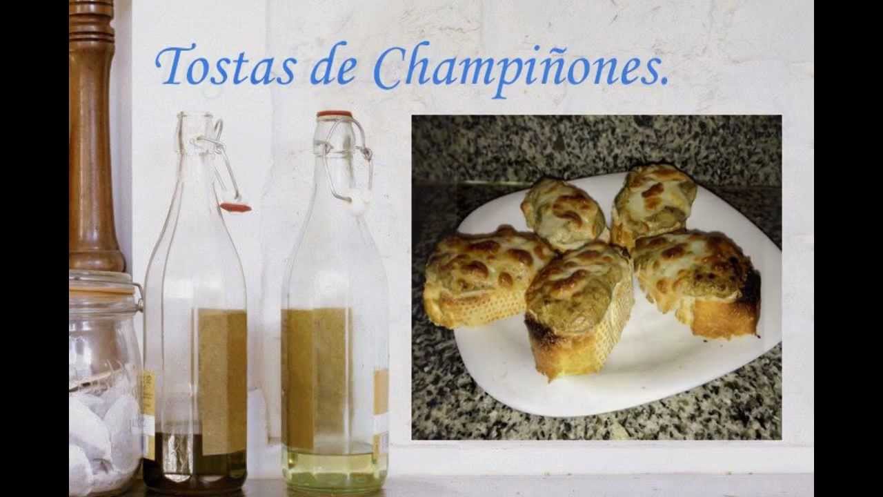 Tostas de Champiñones Thermomix