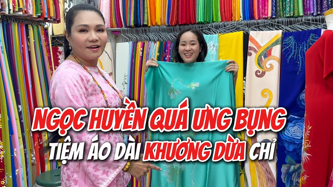 Ngọc Huyền quá ưng bụng tiệm may áo dài Khương Dừa chỉ, nay quay lại quất luôn cả bộ sưu tập Tết