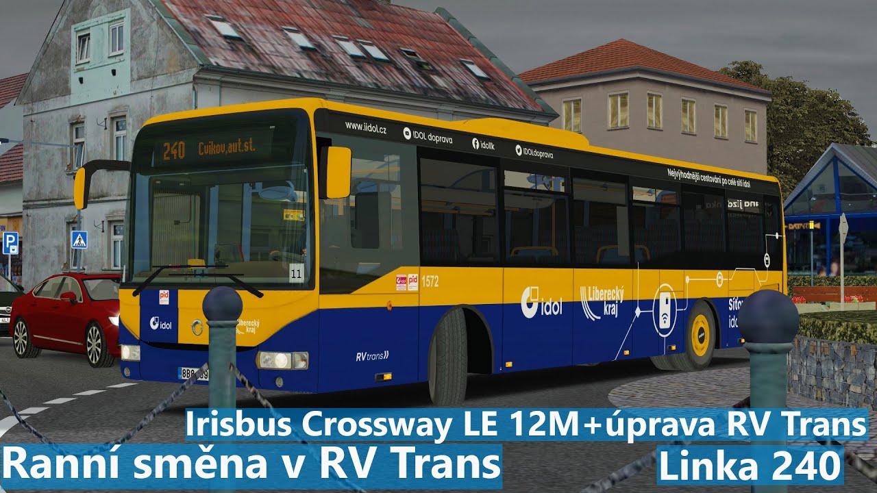 Ranní směna v RV Trans s Irisbusem Crossway LE 12M s RV Trans úpravou. CZ.