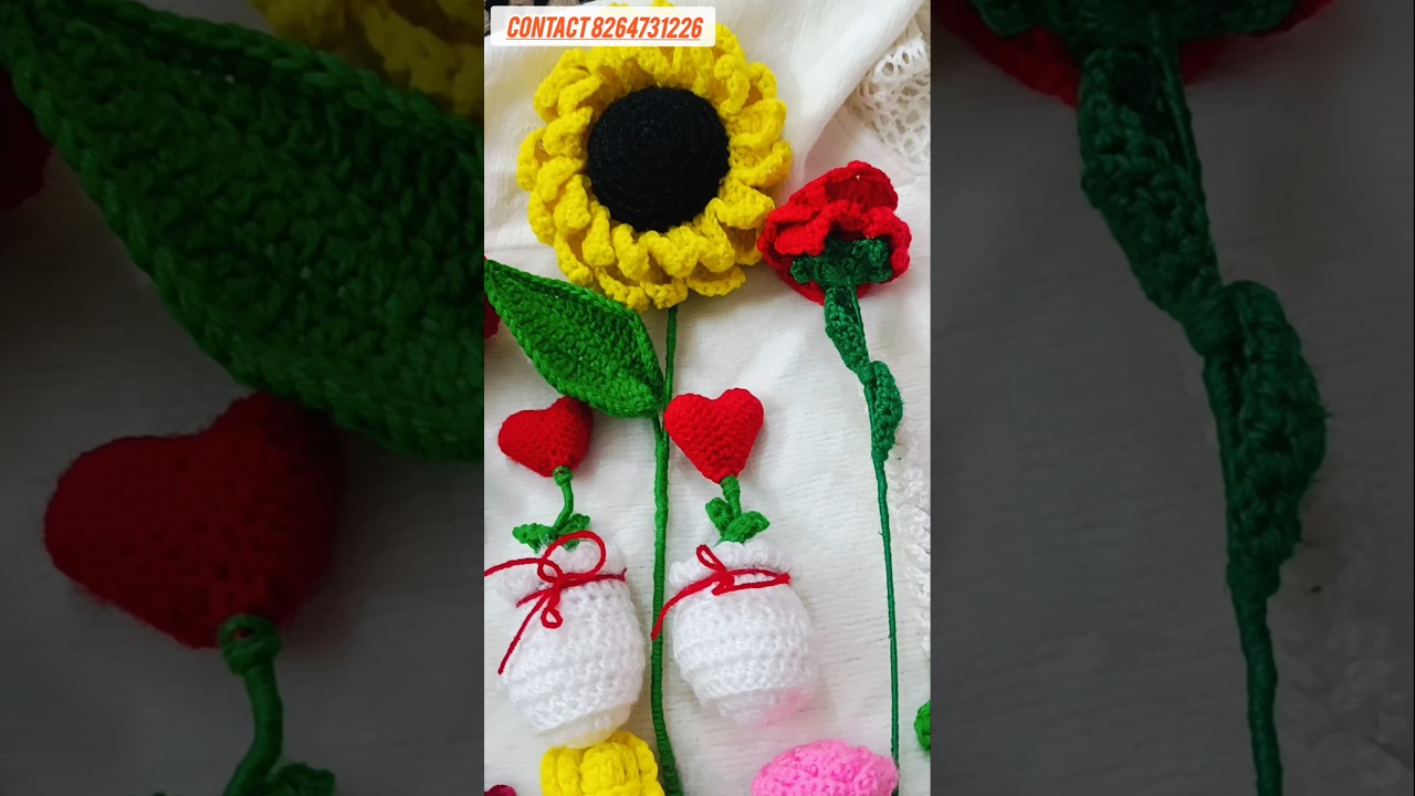 Affordable Crochet Flowers ll Small Business Owner 