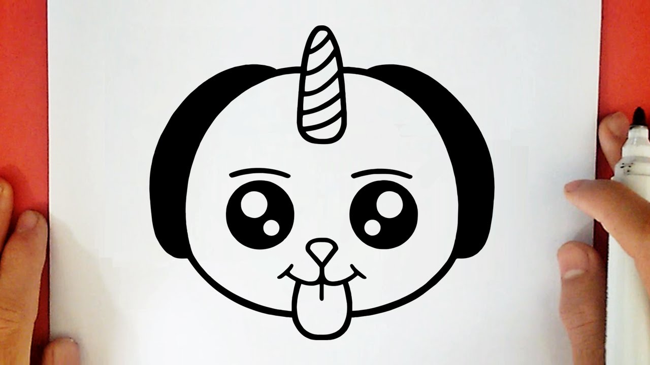 COME DISEGNARE UN CANE UNICORNO KAWAII
