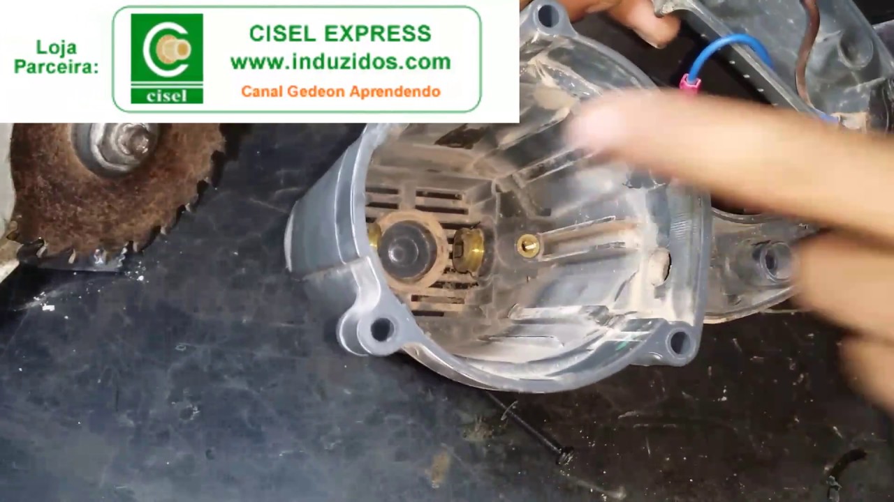 SERRA MÁRMORE RODANDO AO CONTRÁRIO COMO INVERTE.