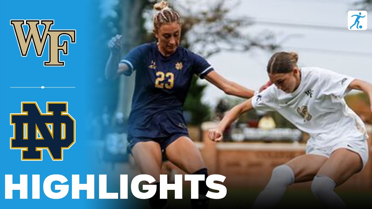 Wake Forest vs Notre Dame | NCAA College Women's Soccer | Highlights - October 26, 2025