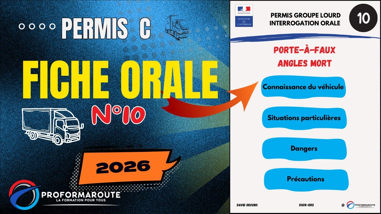 Fiche orale n°10 - Porte-à-faux et angles morts - Permis C