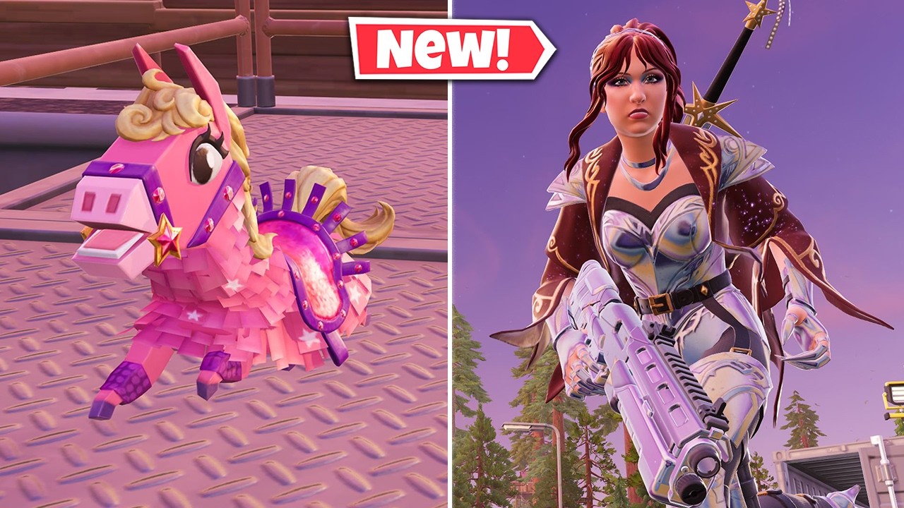 Новый скин «Корона арки» и розовый пони-помощник в Fortnite!