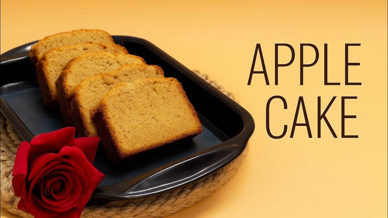 ✨ Soft & Moist Apple Cake Recipe| No Egg No Maida|Step to step Baking😊