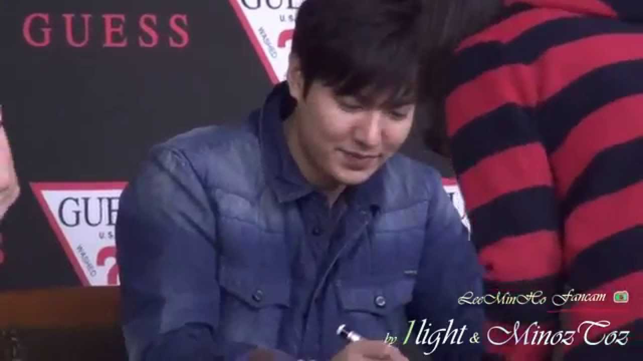 Lee Min Ho 20141017 GUESS  팬사인회 part2