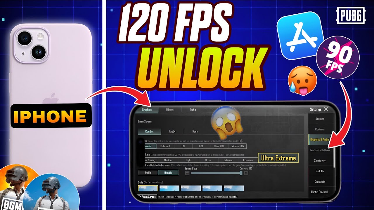 UNLOCK 120 FPS IN IPHONE XR 🔥How To Unlock 120 Fps In Bgmi 🔥|IPHONE XR 4.2 UPDATE 😍|NewsOp93|