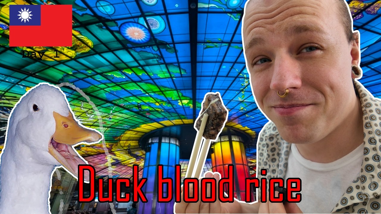 We ate duck blood in Kaohsiung!
