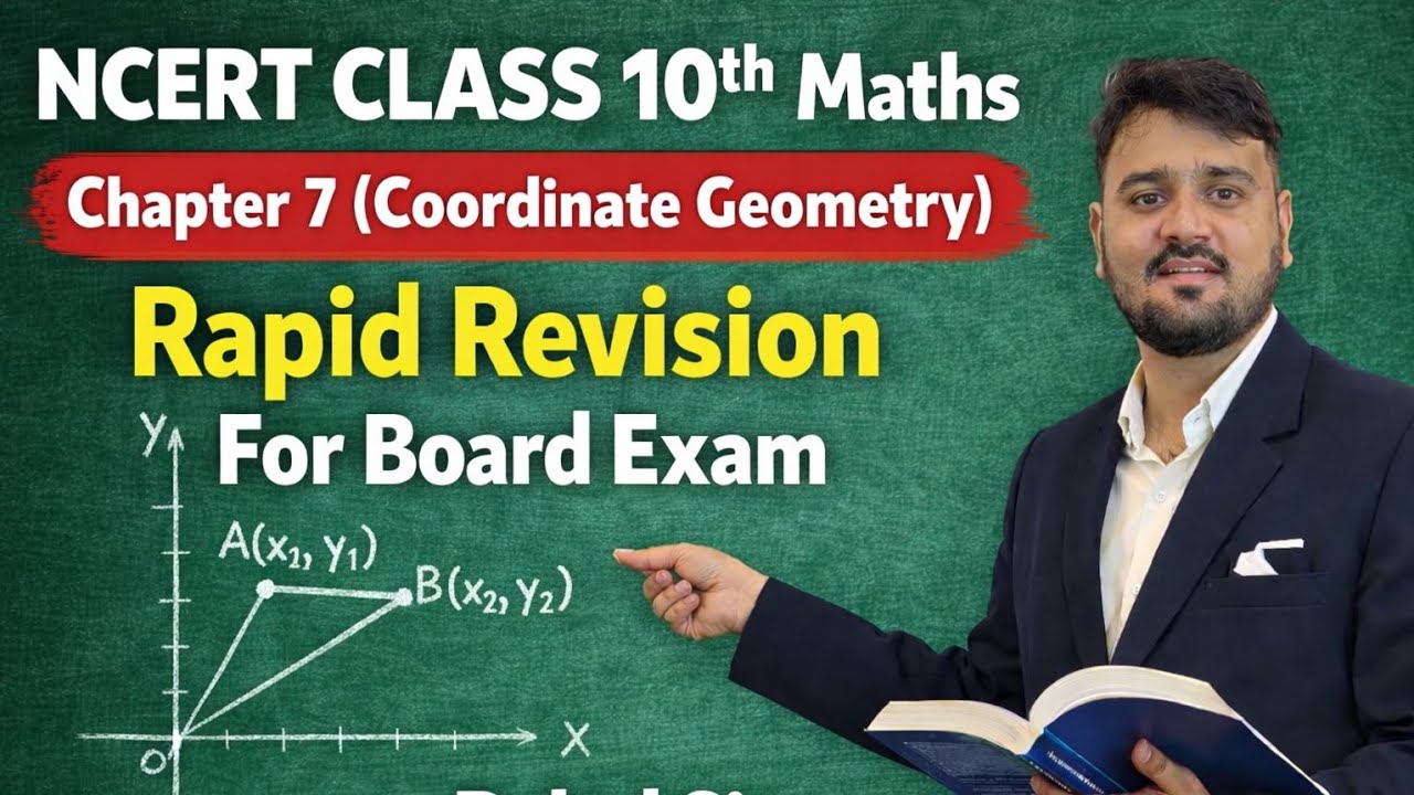 NCERT CLASS 10th Maths Chapter 7 (Coordinate Geometry) Rapid Revision For Board Exam #ncertmaths 