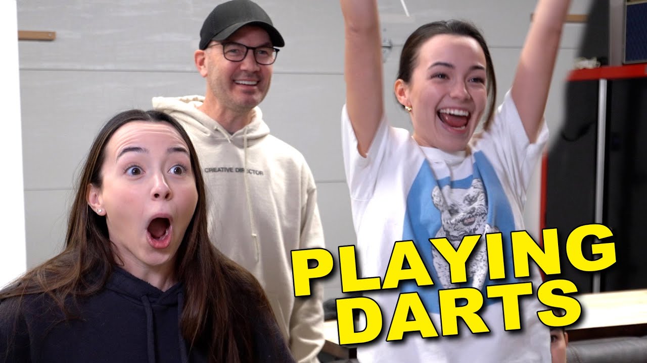 Merrell Twins Play Darts with their Dad ($100 A Bullseye)