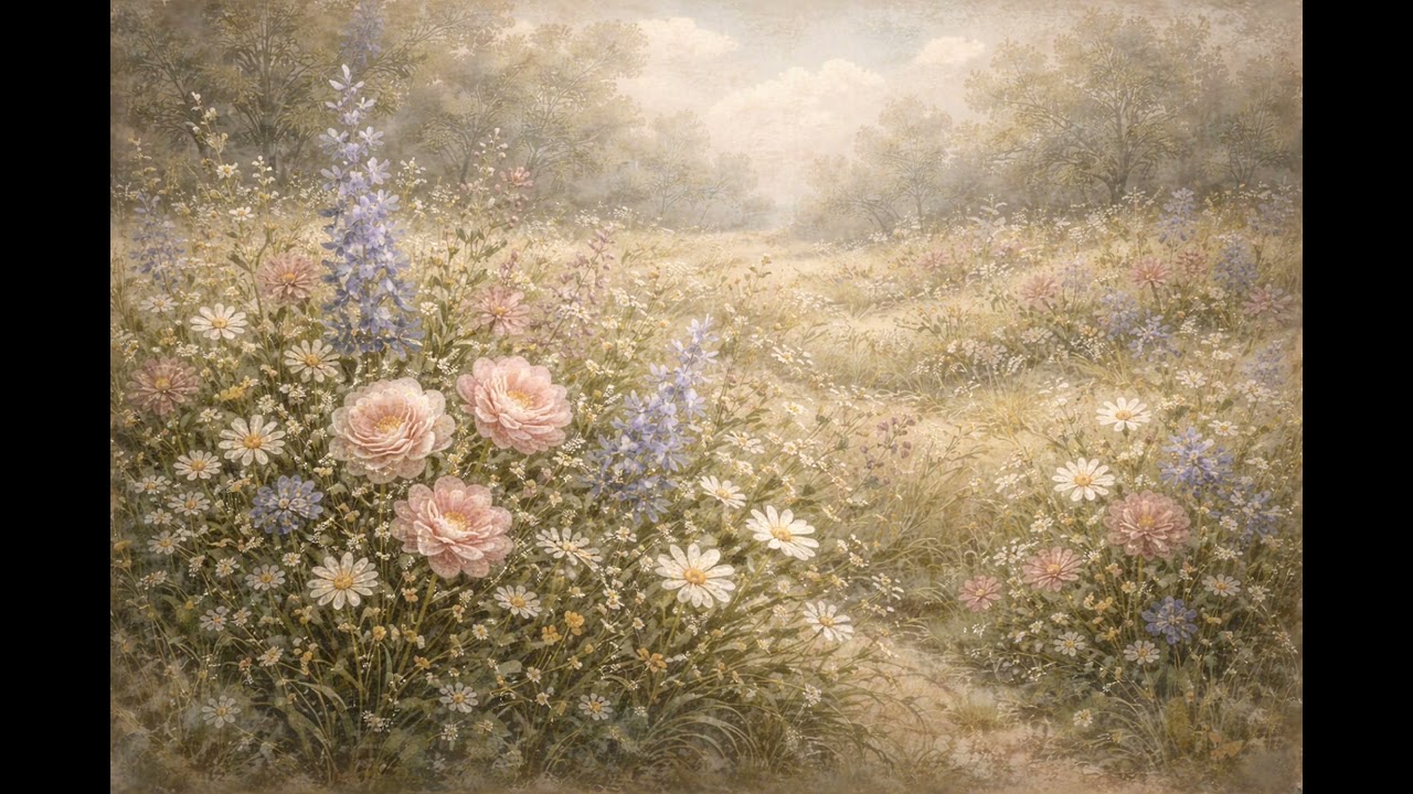 Free TV Wallpaper | Vintage Floral | Screensaver Home Decor Samsung Oil Painting | 2 hours