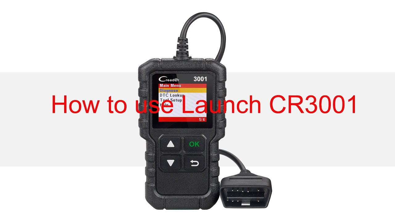 How to use BASIC code reader  &mdash;&mdash; Launch CR3001