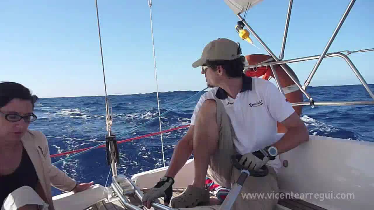 Travesia a Menorca navegando en velero