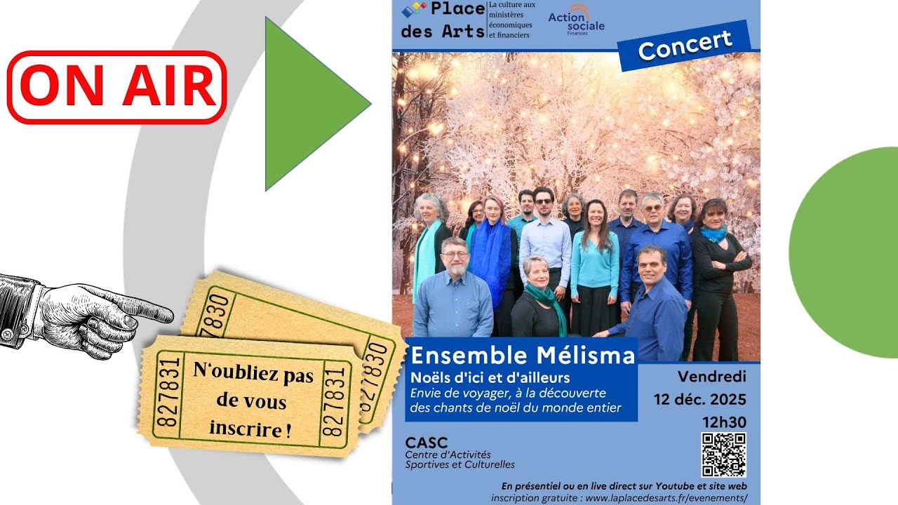 Concert Ensemble Mélisma avec l'ATSCAF Grand Paris - 12 Décembre 2025