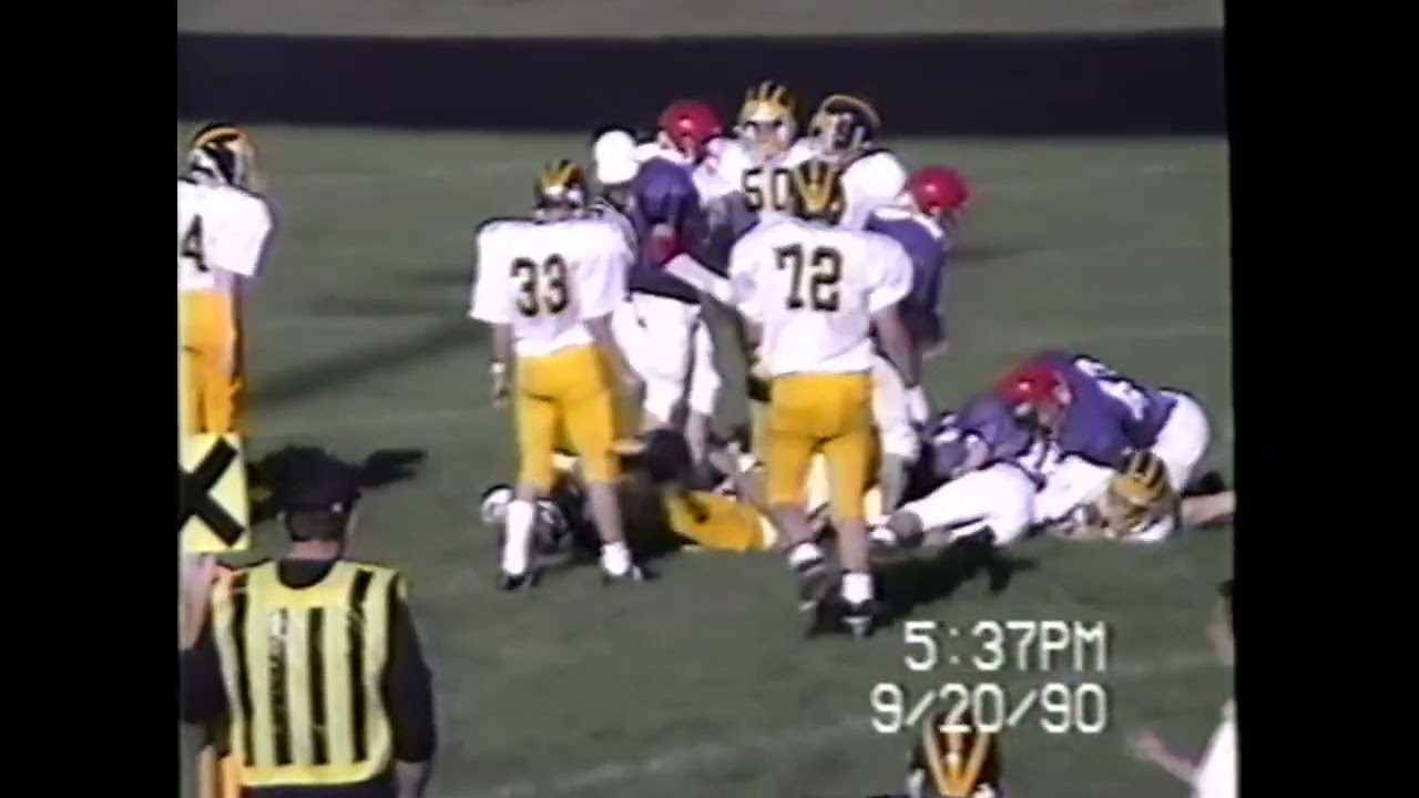 Freshman Football at Chip Hills 1990