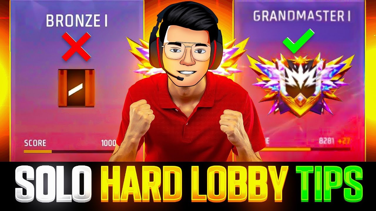 Solo Hard Lobby Strategy + Tips 🔥 | Br Rank Push Tricks ✅ | Utkarsh FF