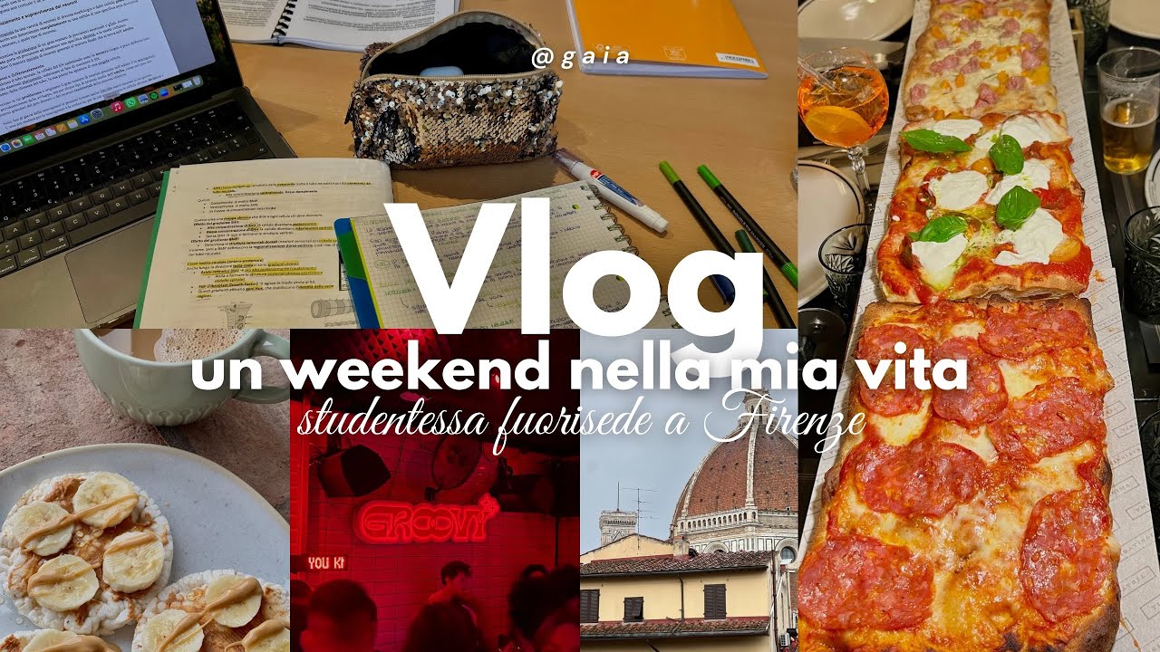 weekend nella mia vita da studentessa fuoriesce a Firenze | Vlog