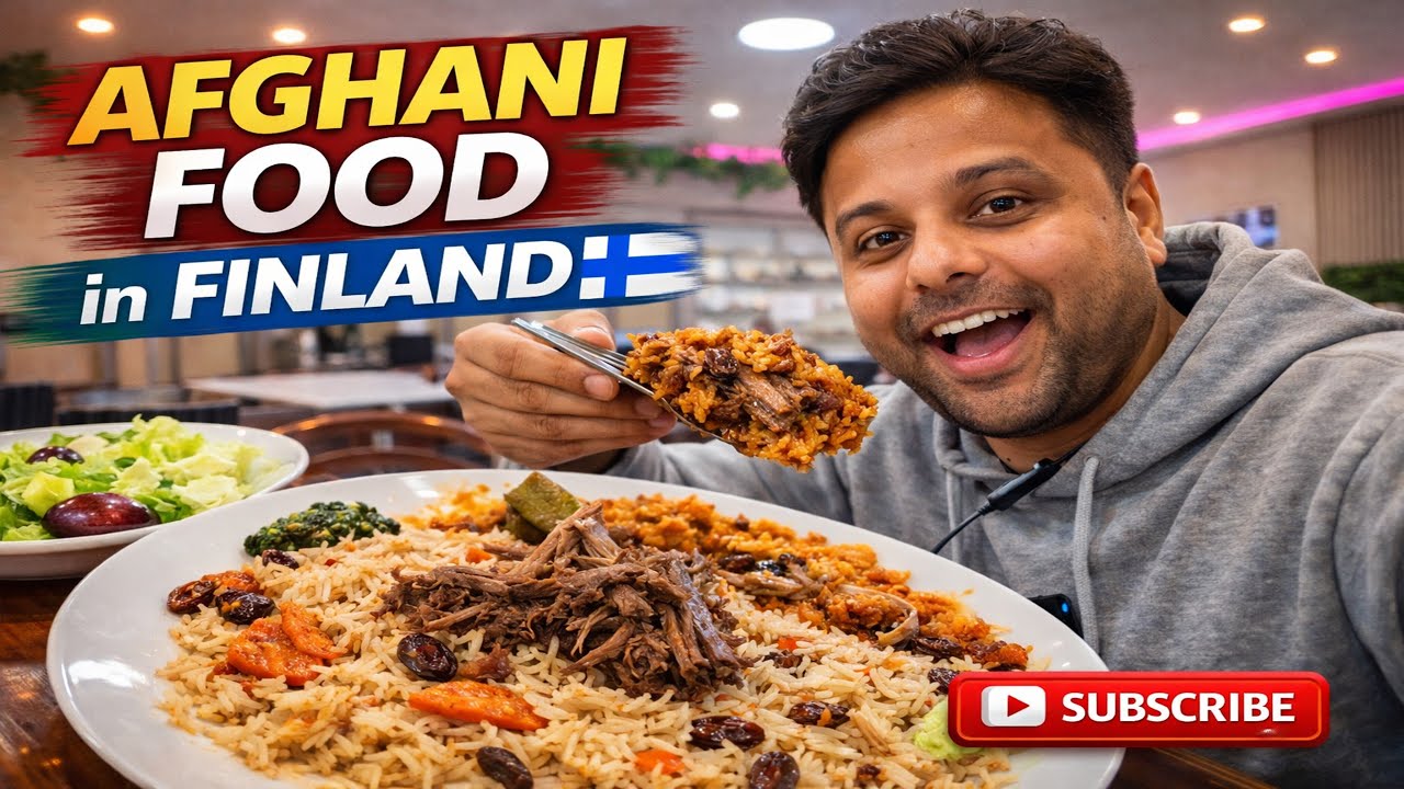 Afghani Food in Finland 🇫🇮 | Indian Trying Afghani Cuisine Abroad