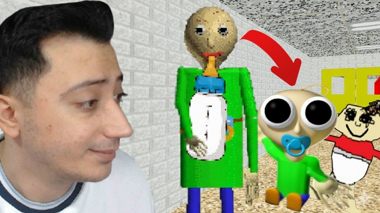 BALDİ KÜÇÜK BEBEK OLDU... SÜT İÇİYOR! | Baldi's Basics MOD