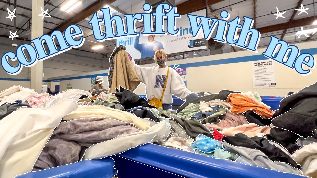 COME THRIFT WITH ME AT THE GOODWILL OUTLET ✨ one of my BEST thrift trips!! ✨ everything under $2!!