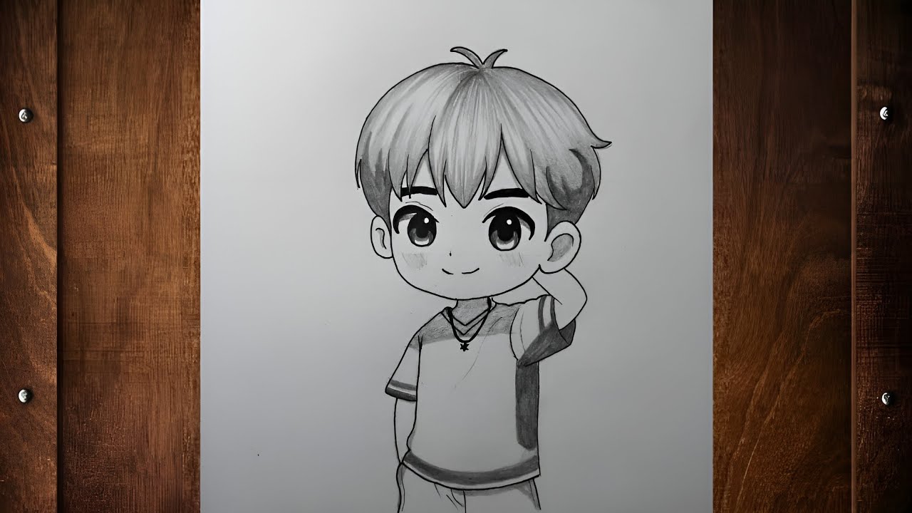 How to draw anime boy step by step | Easy drawing tutorial for beginners