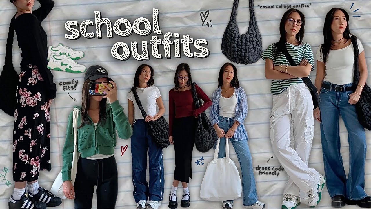 SCHOOL OUTFITS 📚 casual college outfit ideas