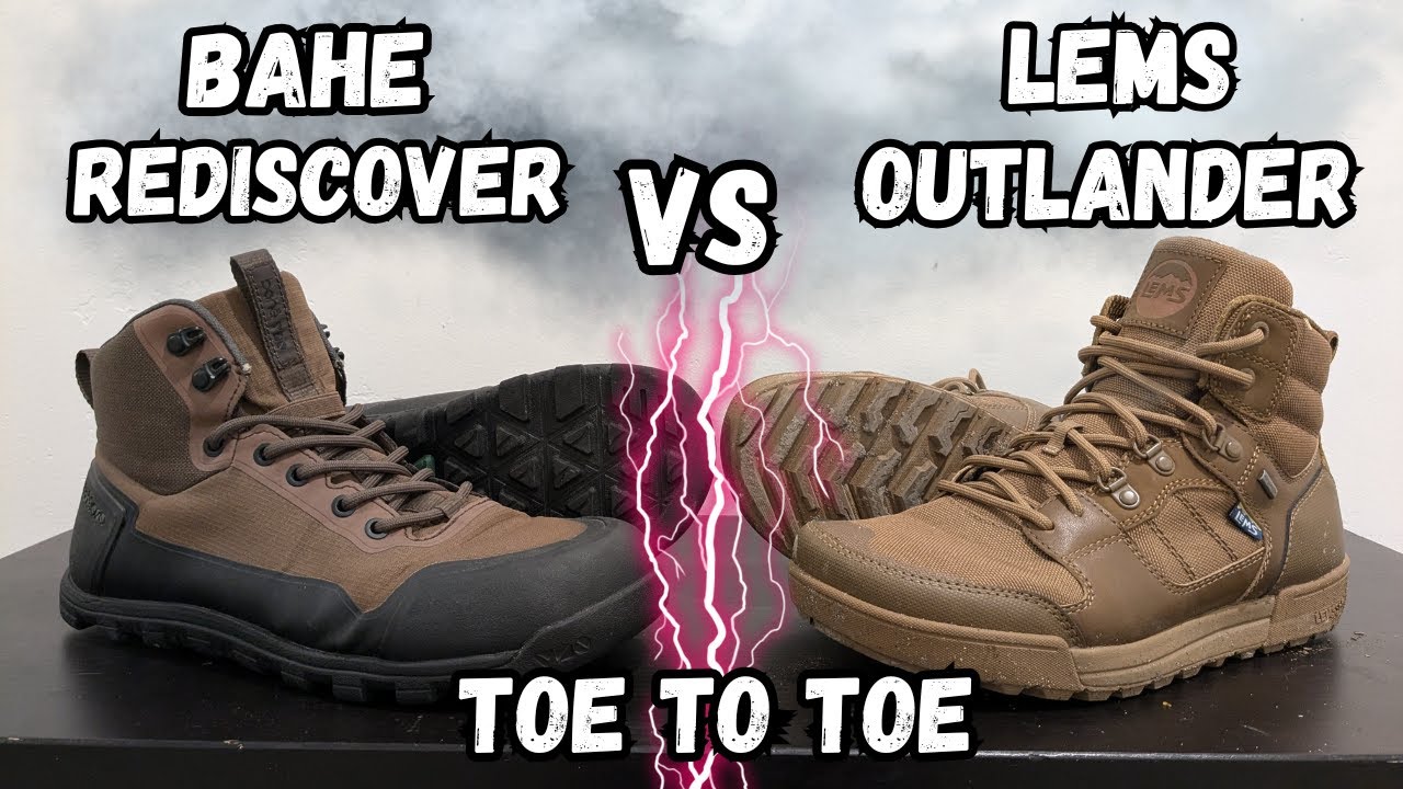 Bahe Rediscover VS Lems Outlander Toe to Toe/Best Barefoot Hiking Boot/Best Minimal Hiking Boot