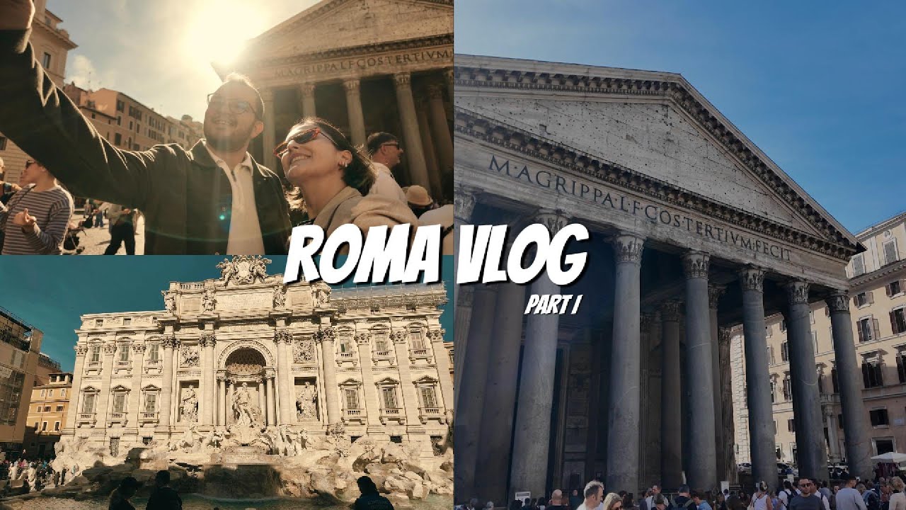 Roma Vlog-Part I ⎮ i-log, Trevi Çeşmesi, Pantheon, İspanya Meydanı, yeme-içme, İtalya