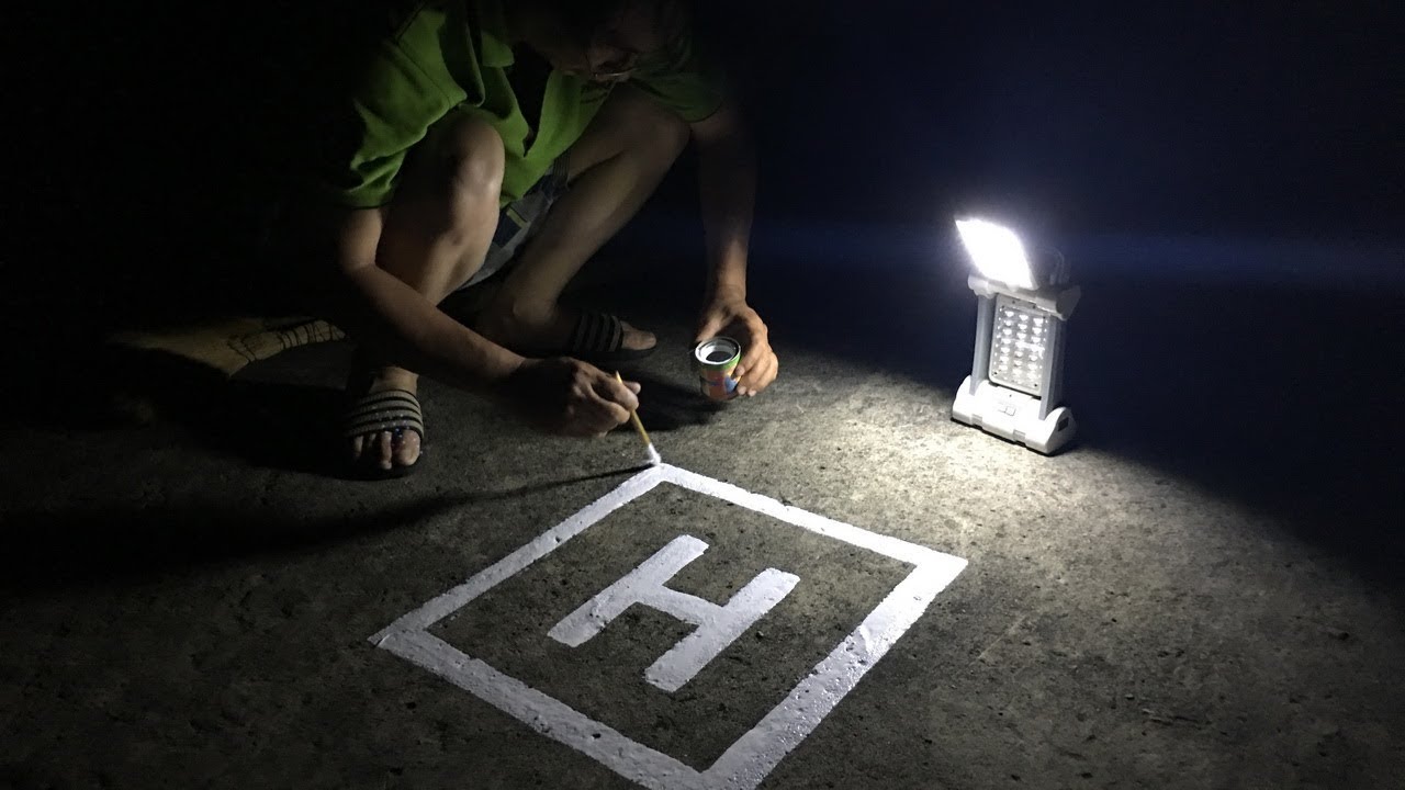 Flycam S70W - Review độ ch&iacute;nh x&aacute;c của GPS khi tự động hạ c&aacute;nh, sai số 0.5 m