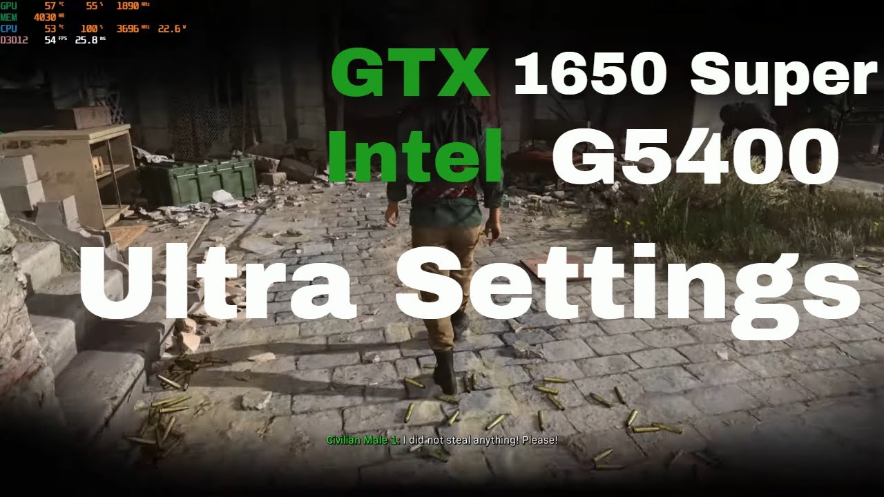 Intel Pentium G5400 | GTX 1650 Super | Ultra Settings | 1080p | 10 Games Tested