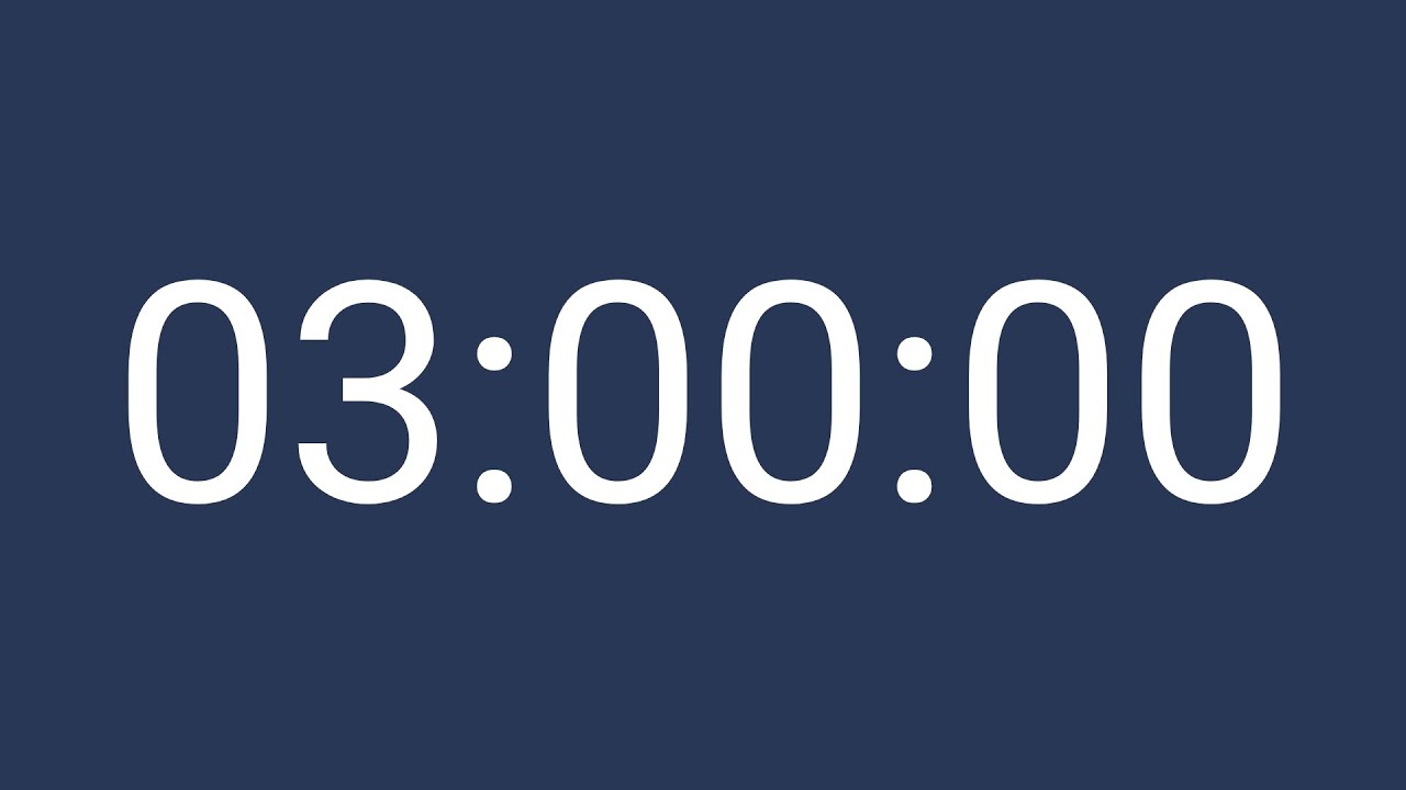 STUDY 3 Hours Timer - for Focus and Productivity